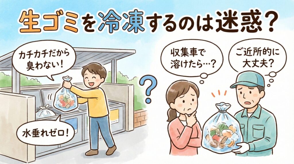 生ゴミを冷凍するのは迷惑？デメリットとご近所トラブルを防ぐ解決策とは