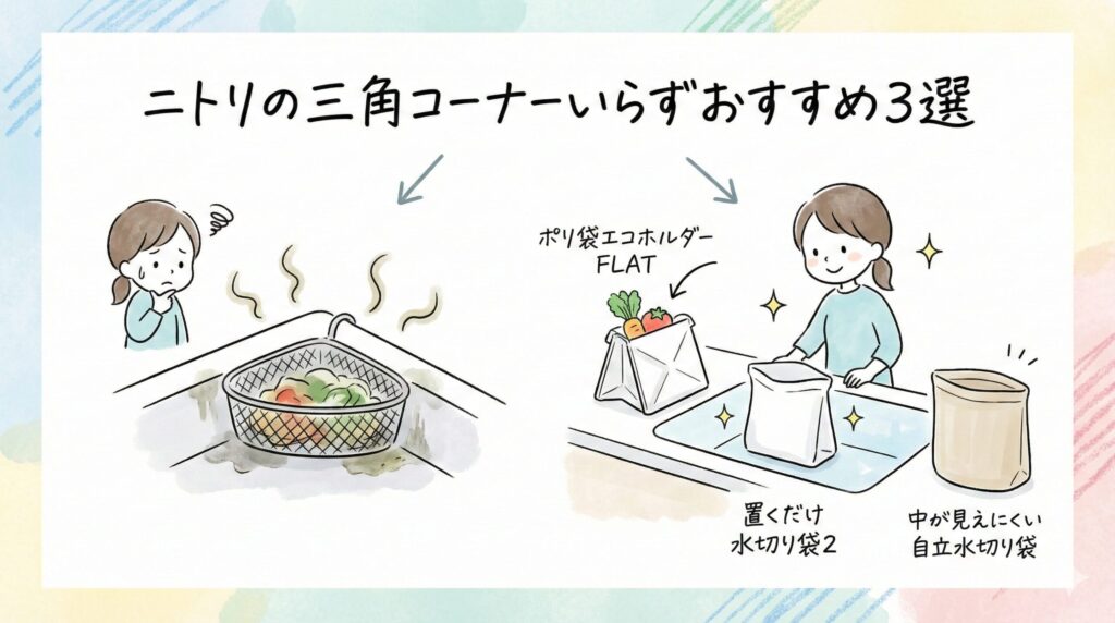 ニトリの三角コーナーいらず3選！ヌメリ掃除から解放される人気アイテムはどれ？