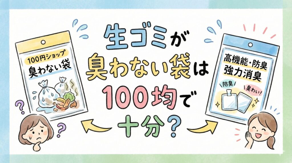生ゴミが臭わない袋は100均で十分？ダイソー・セリア・キャンドゥの人気商品を比較