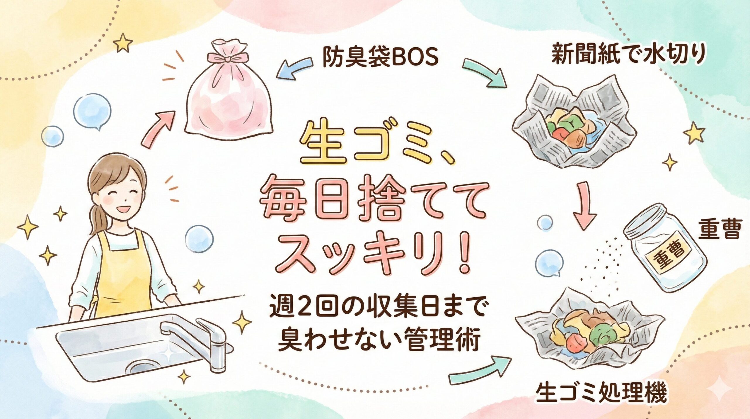 生ゴミを捨てる頻度は毎日が理想！収集日まで臭いゼロで過ごす保管術