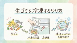 生ゴミを冷凍するやり方を解説！水切りと密閉で冷凍庫を汚さない方法