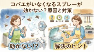 コバエがいなくなるスプレーが効かない！2つの原因と種類別の正しい選び方を解説