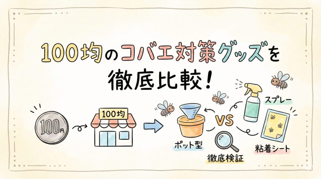 100均のコバエ対策グッズを徹底比較！ダイソーやセリアで買えるおすすめアイテムを調査